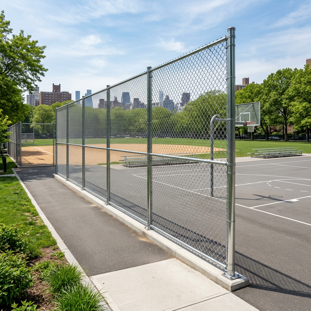 magnific tall 10foot galvanized chain link fence in a quiet 67452